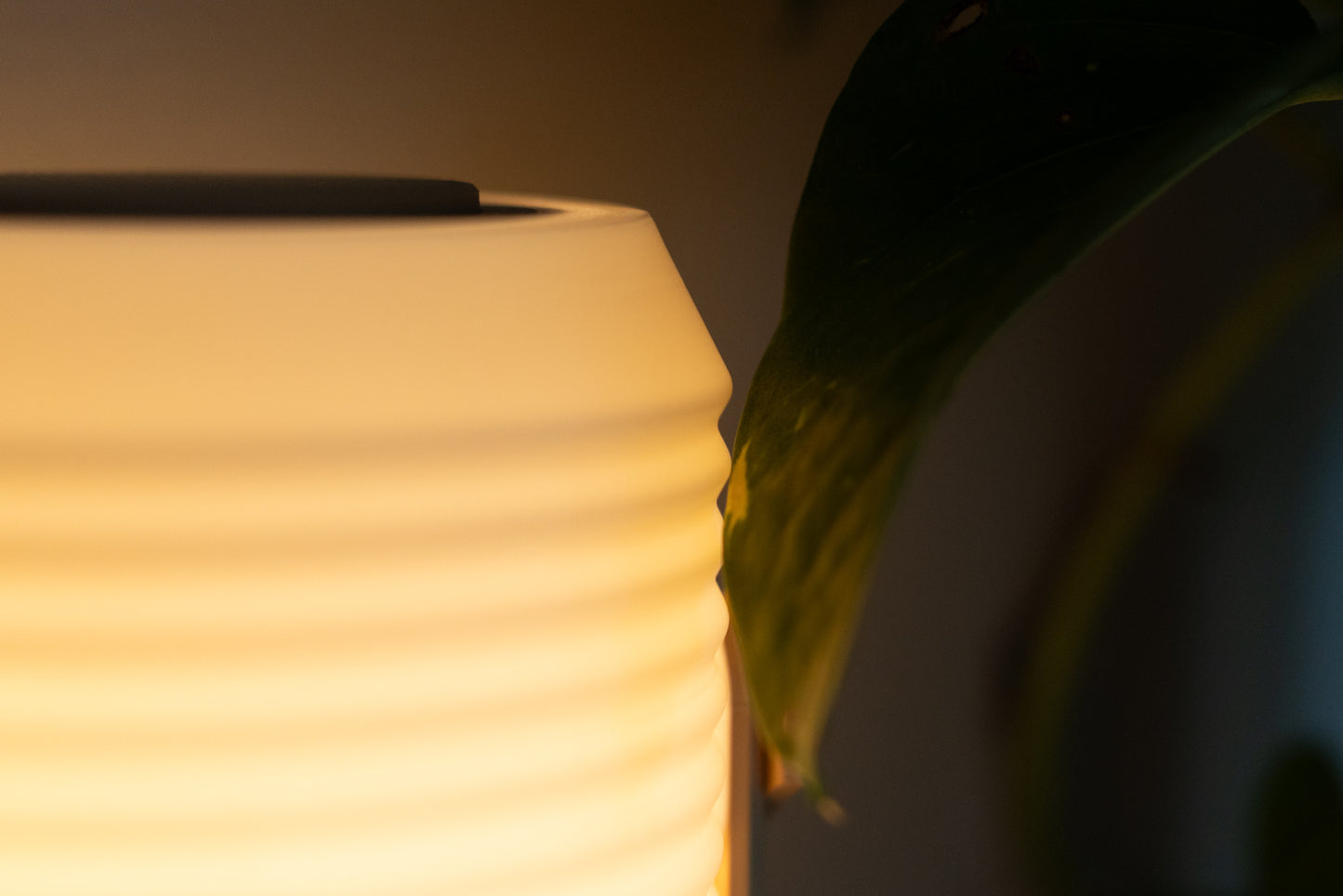 3d printed lantern close up of lamp shade
