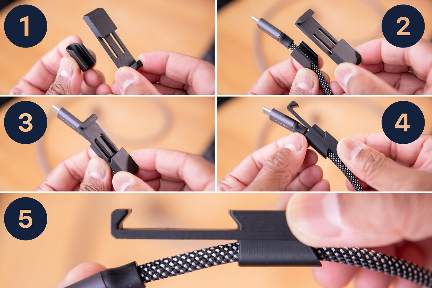 Cable Holder Pack for DeskRail
