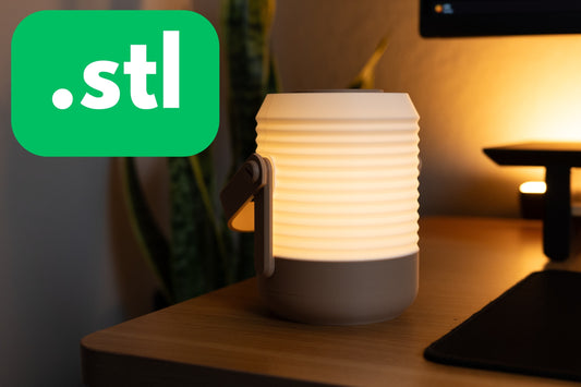 3d printed lantern sitting on table