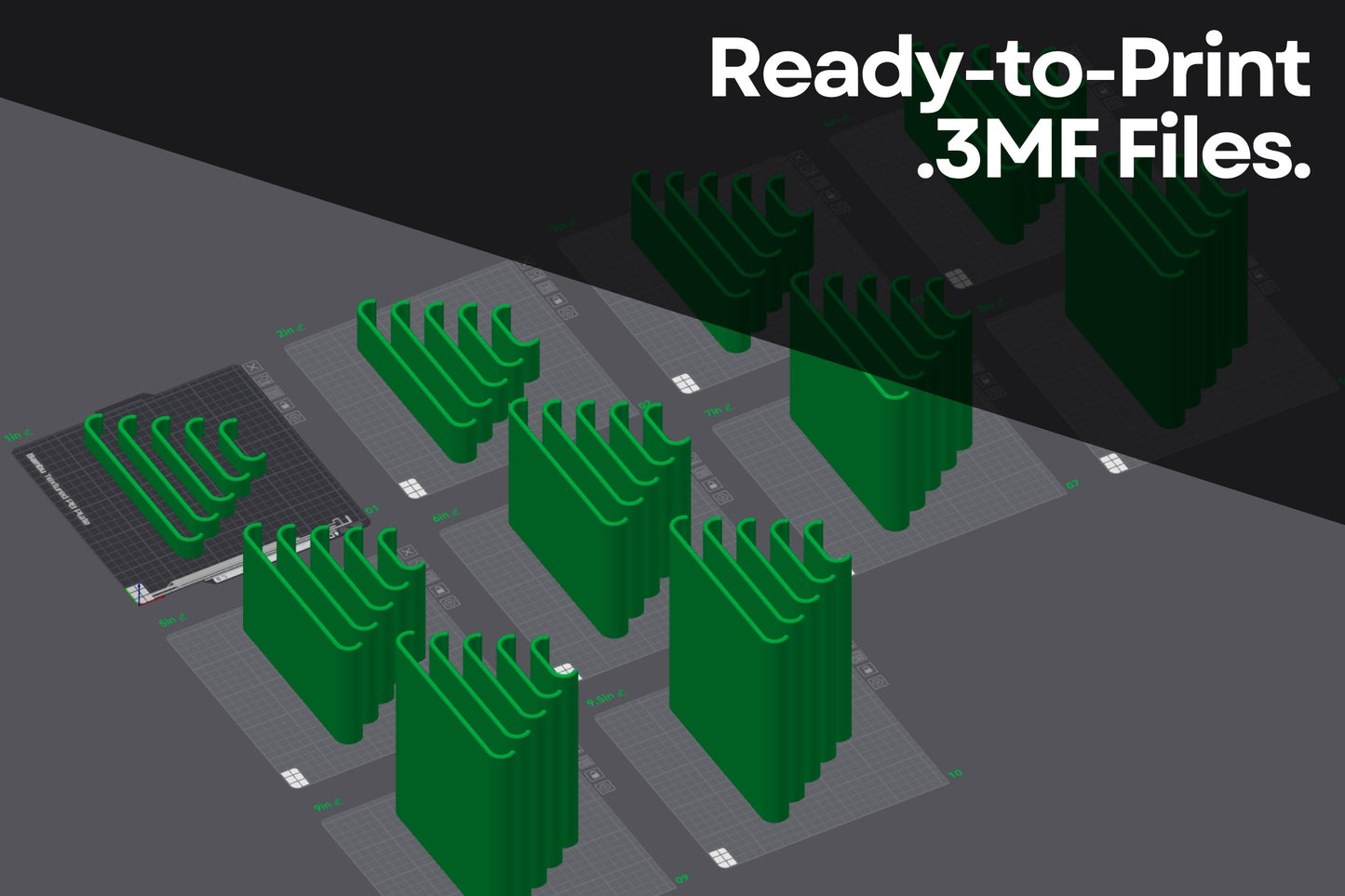 Modular Desk Shelf .STL Pack (Digital Files)