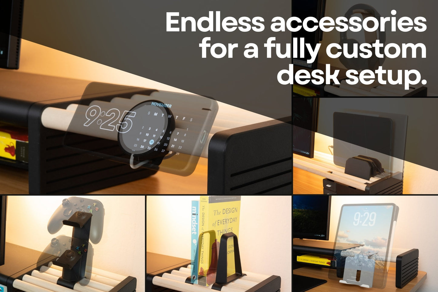 Modular Desk Shelf .STL Pack (Digital Files)