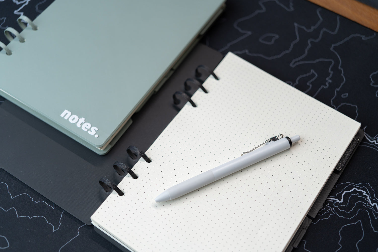 3d printed notebook with front cover open